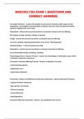 MAR3503 FSU EXAM 1 QUESTIONS AND CORRECT ANSWERS 