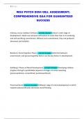 WGU PSYCH D094 OBJ&period; ASSESSMENT&semi; COMPREHENSIVE Q&A FOR GUARANTEED SUCCESS