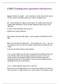 CBRS Training notes questions with answers