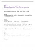 CIPP-E Exam Questions With Correct Answers
