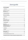 Volledige samenvatting Demografie 