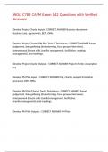 WGU C783 CAPM Exam 142 Questions with Verified Answers&comma;100&percnt;CORRECT 