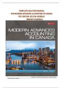 Modern Advanced Accounting in Canada &vert; 9th Edition by Hilton & Herauf &vert; Complete Solution Manual ISBN-13 978-1259654695