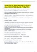 TWP BORDEAUX &lpar;GEOGRAPHY&rpar;EXAM QUESTIONS AND ANSWERS