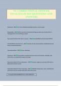 NC CORRECTIONAL OFFICER FINAL EXAM 2025 QUESTIONS AND ANSWERS