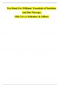 Williams essentials of nutrition and diet therapy 13th edition test bank&period;