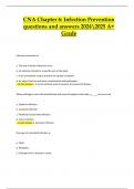 CNA chapter 6 quiz questions and solutions 20242025 A&plus; Grade 