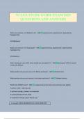 NCLEX STUDY GUIDE EXAM 2025 QUESTIONS AND ANSWERS