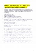 Florida law and rule NHA Latest 2025 Verified Study Guide&excl;&excl;&excl; Graded A&plus;