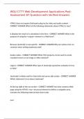 WGU C777 Web Development Applications Post-Assessment 87 Question with Verified Answers&comma;100&percnt;CORRECT