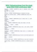 WGU Pathophysiology from the study guide WGU D236 certification Q&A 