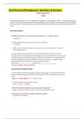 C214 Financial Management  Questions & Answers&semi; With Solutions 2025