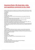 Insurance Exam&colon; life &lpar;Iowa laws&comma; rules&comma; and regulations commonly to ALL lines&rpar; 2025&sol;2026 Questions With Completed Solutions&period;