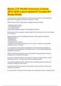 Series 215 Health Insurance License 2025-2026 Latest Update&excl;&excl;&excl; Graded A&plus; Study Guide&period;pdf