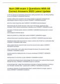 Nurs 209 exam 1 Questions With All Correct Answers 2025 Latest Update