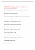 NURS 1230 Exam 1 Study Guide&colon; Complete Q&A with  Verified Solutions-2025&sol;2026
