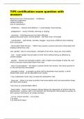TIPS certification exam question with answers