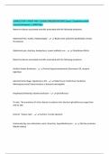 BUNDLE FOR First Aid USMLE Step 1 EXAMS ALL Questions with 100&percnt; Correct Answers &vert; Verified SOLUTIONS 