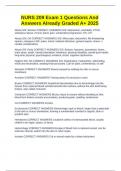 NURS 209 Exam 1 Questions And Answers Already Graded A&plus; 2025
