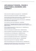 AIR ASSAULT SCHOOL&comma; PHASE II QUESTIONS & ANSWERS 100&percnt; CORRECT