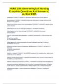 Nurs 209 Exam Package Deal With Complete Solutions 2025