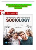 Test Bank for Macionis Gerber&comma; Sociology&comma;   9th Canadian Edition All Chapters   Fully Covered 