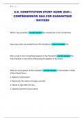 U&period;S&period; CONSTITUTION STUDY GUIDE 2025 &vert; COMPREHENSIVE Q&A FOR GUARANTEED SUCCESS