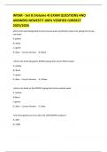 WFSM - Set B &lpar;Volume 4&rpar; EXAM QUESTIONS AND ANSWERS NEWEST&excl;&excl; 100&percnt; VERIFIED CORRECT 2025&sol;2026