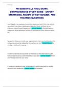 PBI ESSENTIALS FINAL EXAM &vert; COMPREHENSIVE STUDY GUIDE &ndash; EXPERT STRATEGIES&comma; REVIEW OF KEY QUIZZES&comma; AND PRACTICE QUESTIONS