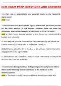 CCM EXAM PREP &lpar;Latest 2025 &sol; 2026 Update&rpar; Questions and Verified Answers &vert; 100&percnt; Correct &vert; Grade A&plus;