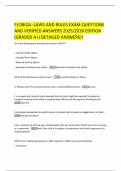 FLORIDA -LAWS AND RULES EXAM QUESTIONS AND VERIFIED ANSWERS 2025&sol;2026 EDITION &lpar;GRADED A&plus;&rpar; DETAILED ANSWERS&excl;&excl;