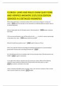 FLORIDA -LAWS AND RULES EXAM QUESTIONS AND VERIFIED ANSWERS 2025&sol;2026 EDITION &lpar;GRADED A&plus;&rpar; DETAILED ANSWERS&excl;&excl;