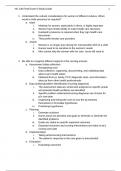 NU136 &sol; NU 136 Exam 5 Review &lpar;Latest Update 2025 &sol; 2026&rpar; Fundamentals of Nursing &vert; Questions with Verified Answers &vert; 100 out of 100 &vert; Grade A - Galen