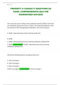 PROPERTY & CASUALTY QUESTIONS GA EXAM &vert; COMPREHENSIVE Q&A FOR GUARANTEED SUCCESS