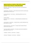Applied Healthcare Statistics FINAL With complete solution Newest Rated A&plus; 2025&sol;2026 NEW&excl;&excl;