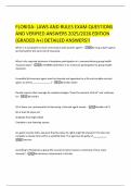 FLORIDA- LAWS AND RULES EXAM QUESTIONS AND VERIFIED ANSWERS 2025&sol;2026 EDITION &lpar;GRADED A&plus;&rpar; DETAILED ANSWERS&excl;&excl;