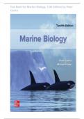 Test Bank for Marine Biology&comma; 12th Edition by Peter Castro&comma; All Chapters&vert; COMPLETE GUIDE A&plus;&vert;ALREADY GRADED A&plus;