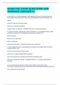 NASM CNC EXAM QUESTIONS AND ANSWERS &lpar;GRADED A&rpar;