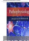 Test Bank For Pathophysiology 7th Edition By Jacquelyn Banasik 9780323761550 Chapter 1-54 Complete Guide&period;