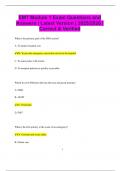 EMT Module 1 Exam Questions and Answers &vert; Latest Version &vert; 2025&sol;2026 &vert;  Correct & Verified
