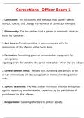 Corrections Officer Exam 1 &lpar;Latest 2025 &sol; 2026 Update&rpar; Questions and Verified Answers &vert; 100&percnt; Correct &vert; Grade A&plus;