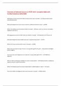 Overview of Selected Cancers in PATH 1017&colon; Complete Q&A with  Verified Solutions-2025&sol;2026 