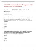 WGU C724 Information Systems Management 1330 Questions with Verified Answers&comma;100&percnt;CORRECT