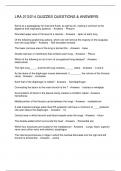 LRA 213 QUIZZES QUESTIONS & ANSWERS