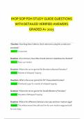 IHOP SOP FOH STUDY GUIDE QUESTIONS WITH DETAILED VERIFIED ANSWERS GRADED A&plus; 2025