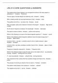 LRA 213 CORE QUESTIONS & ANSWERS