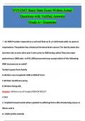 NYS EMT-Basic State Exam Written Actual 2025 &sol; 2026 Questions with Verified Answers Grade A&plus; Guarantee