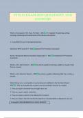 TFM 11 EXAM 2025 QUESTIONS AND ANSWERS