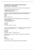 SUPERVISOR AND OPERATOR RAD EXAM QUESTIONS & ANSWERS