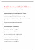 PN 1005 Final Exam&colon; Complete Q&A with Verified Solutions 2025&sol;2026